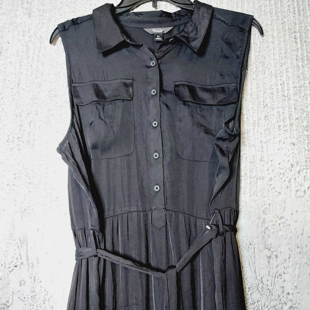 SIMPLY Vera Wang tiered flowy midi dress Sz-XL - Picture 11 of 12
